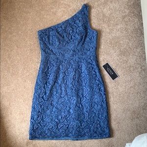 NWT J. Crew One Shoulder Lace Dress 10